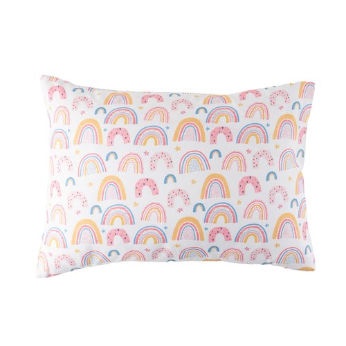 Bunnikins & Clover Toddler Pillows with Pillowcase, 13"x18" Soft Cotton Kid Pillows for Sleeping, Bedding Small Pillow for Boys and Girls Aged 2-5 Years