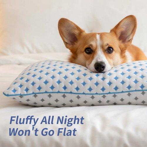 LOVELYREST Memory Foam Pillows 2 Pack – Adjustable Loft Cooling Pillows King Size Set of 2 for Sleeping, Firm, Supportive, and Breathable Design for Hot, Side, Back, and Stomach Sleepers