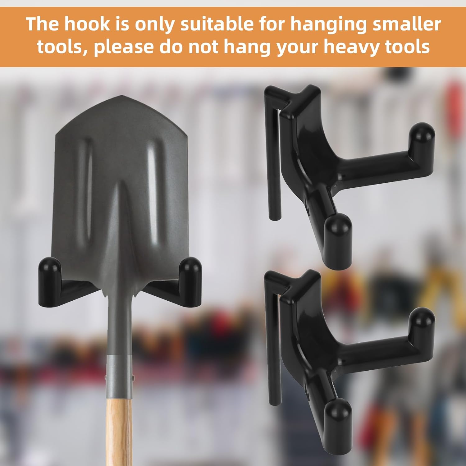 Rubbermaid FastTrack 6-Piece Shed Hooks - Multi-Purpose Organizer for Garage Tools & Sports Equipment