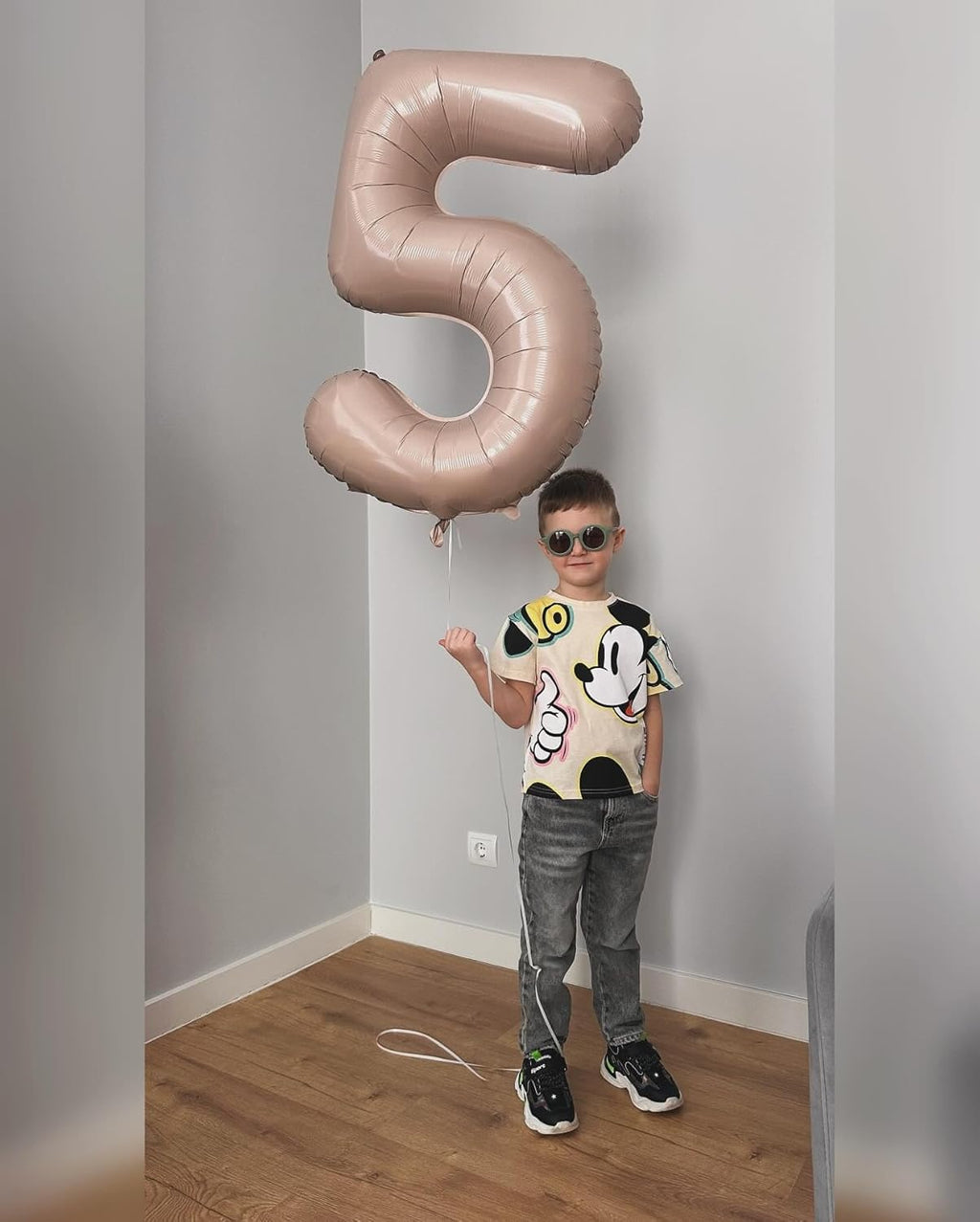 Beige 3 Balloon - 40 Inch Tan Number Balloon for 3rd Birthday Decorations | Perfect for Kids & Adults