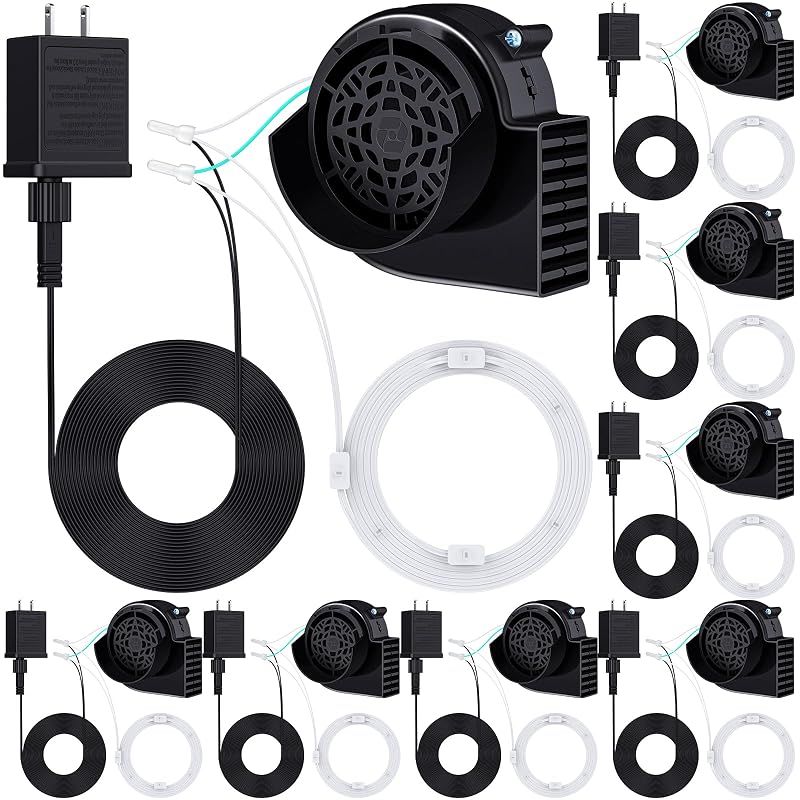 Air Blower for Inflatables with LED Lights – Replacement Motor 8 Pack