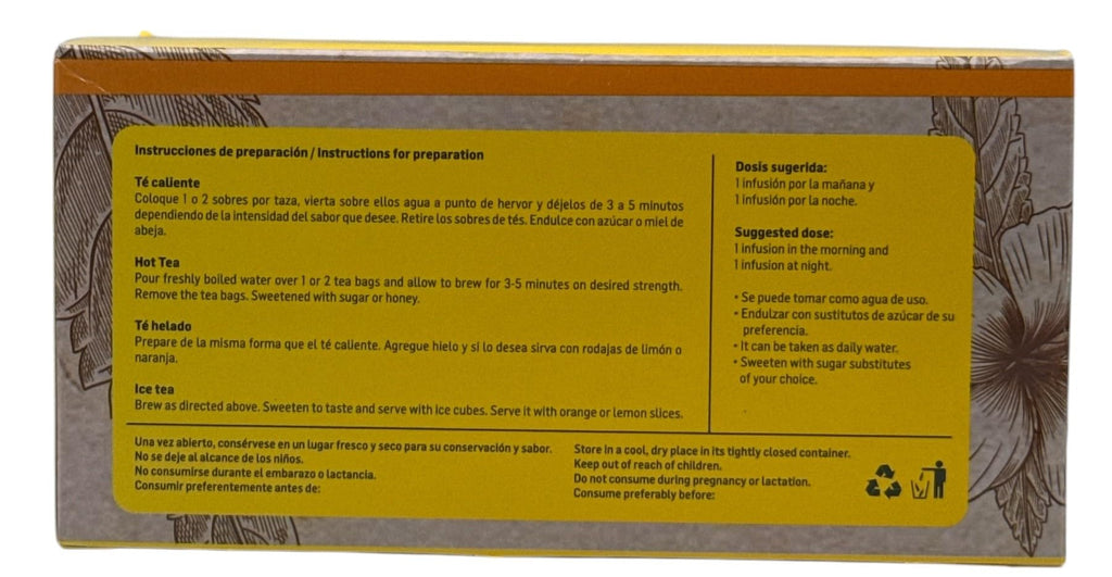 Damiana Herbal Tea – 100% Turnera diffusa – 25 Tea Bags – Natural Caffeine-Free Infusion – Traditional Herbal Beverage – Té de Damiana de California – Hecho en México