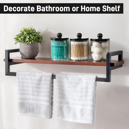 Clear & Black Acrylic Qtip Holder Dispenser Set | 2-Pack Cotton Swab & Makeup Storage Organizer