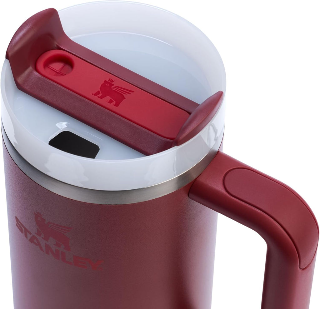 STANLEY Quencher H2.0 Tumbler - 30 oz Insulated Stainless Steel Cup with Handle & Straw | Cranberry