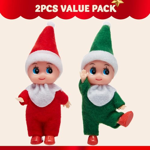 JOYIN Christmas Elf Plush Dolls - Soft Tiny Toys for Kids | Perfect Party Favors & Holiday Decor