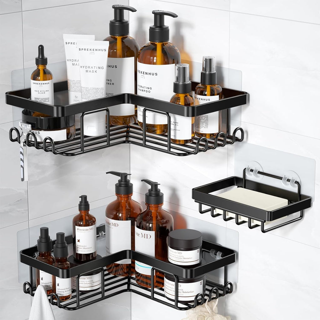 YASONIC Hanging Shower Caddy | Versatile Corner Storage Solution for Organized Bathrooms