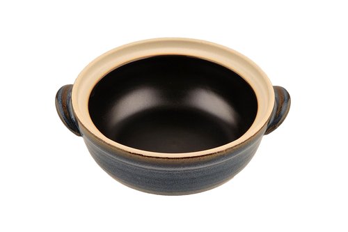 Lake Tian Ceramic/Clay Cooking Pot, Japanese Donabe, Chinese Ceramic/Casserole/Earthen Pot Cookware Stew Pot Stockpot with Lid Small Steam, Flower Pattern, 3.4QT