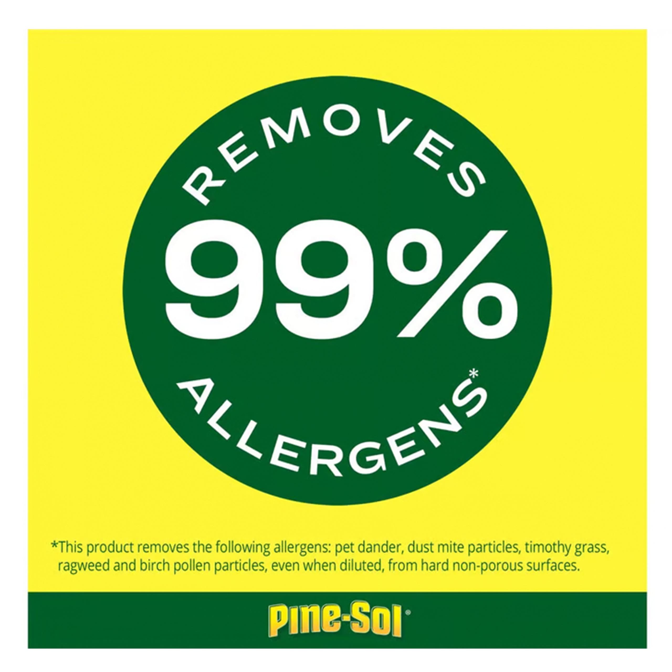Pine-Sol Multi Surface Cleaner, 6 Pack, Concentrated Multi Purpose Cleaner and Degreaser for Kitchen and Bathroom, Makes 5 Gallons, Lemon Fresh Scent, 10.75 oz. Each