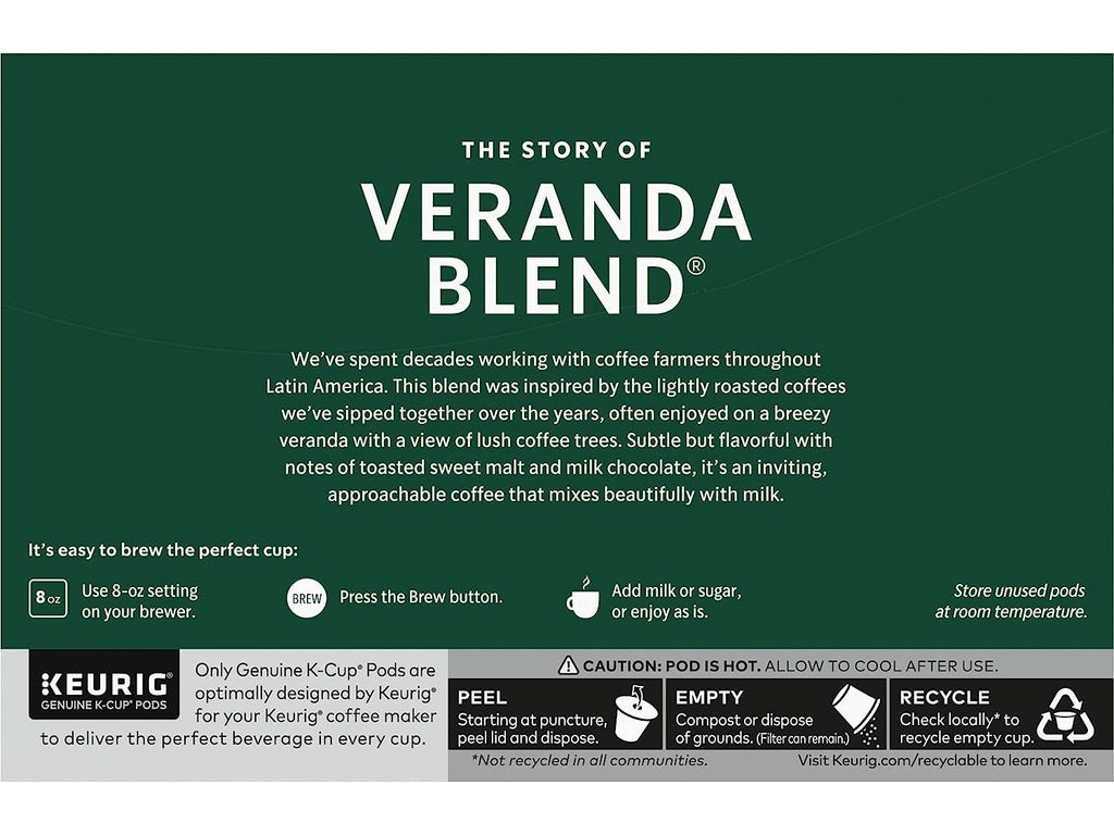 Starbucks Ground Coffee - Dark Roast Blend | Veranda Flavor, 10 Count (Pack of 12)