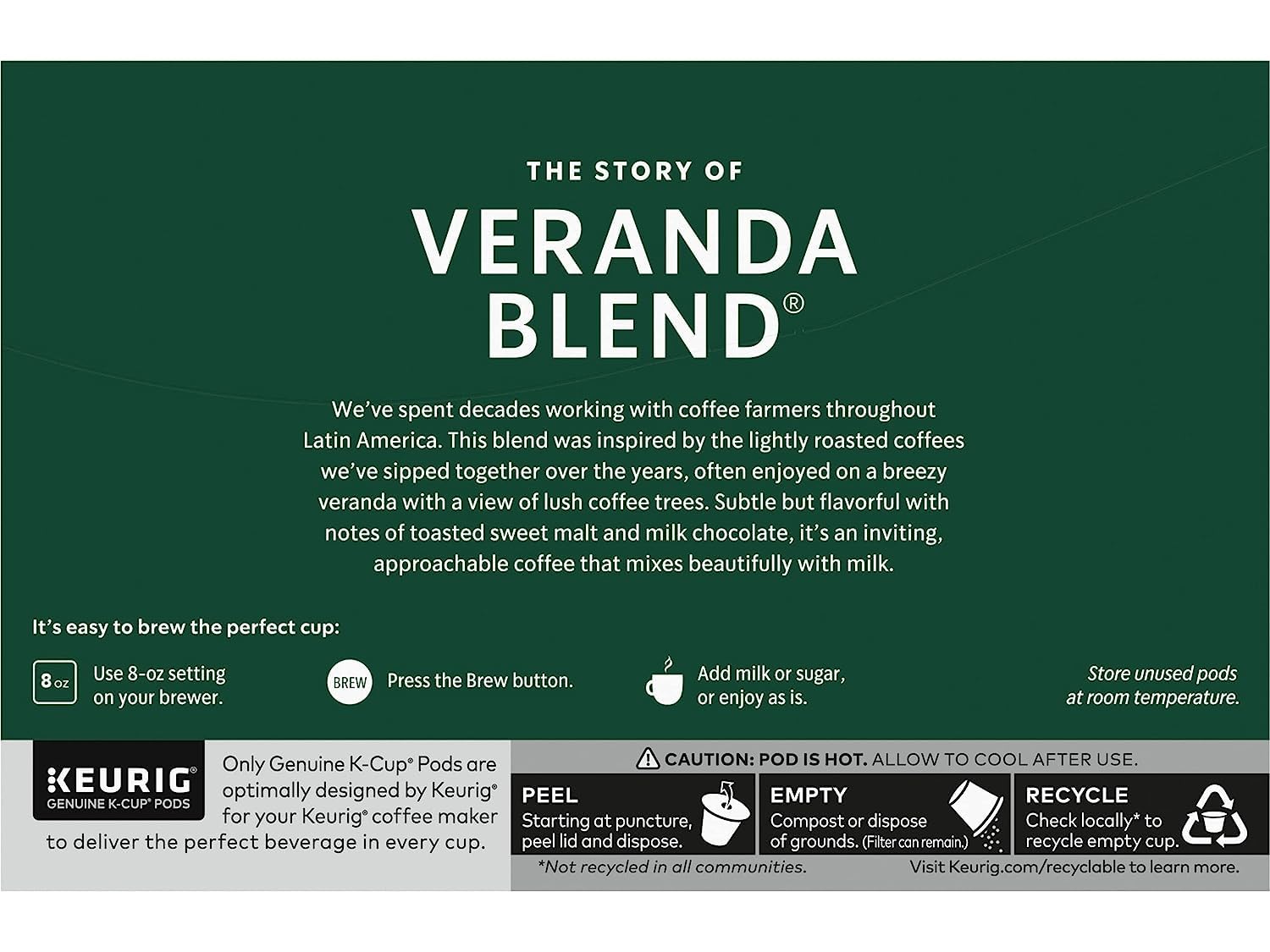Starbucks Ground Coffee - Dark Roast Blend | Veranda Flavor, 10 Count (Pack of 12)