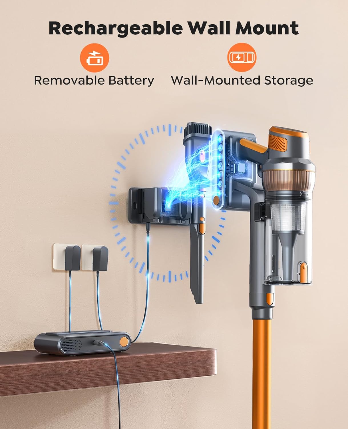 Skiennix Cordless Vacuum Cleaner - 55KPa Powerful Suction, 70-Minute Runtime, LED Touch Screen | Ideal for Pet Hair & Home Use