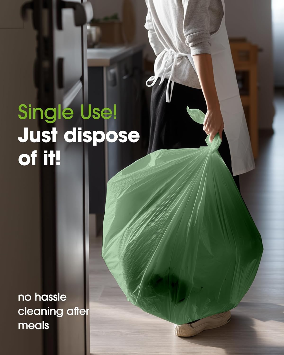 Pureegg 84'' Round Disposable Table Cloths - Sturdy & Leakproof, 10 Pack, Sage Green for Easter Parties
