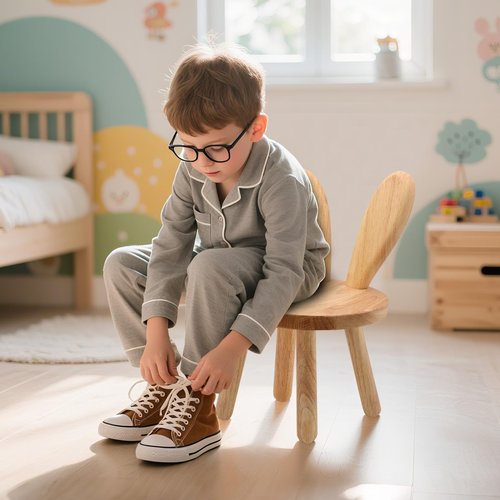 DoFanXinYe Wooden Step Stool Children Toddler Chair Kids Desk Chair with Non-Slip Foot Mat Wood Wax Oil Craft Sensory Table for Kids Playroom Classroom Home（1 Pack）