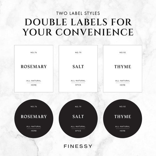 FINESSY Bamboo Glass Spice Jars with Labels and Shaker Lids Clear Empty 4oz 24 Pack Bottles Set, Glass Spice Containers with Labels, Seasoning Organizer Jars