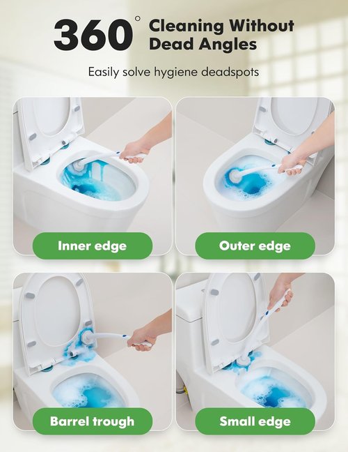 Clorox Toilet Wand Refills - 50 Count Compatible Disposable Brush Refills for Effective Bathroom Cleaning