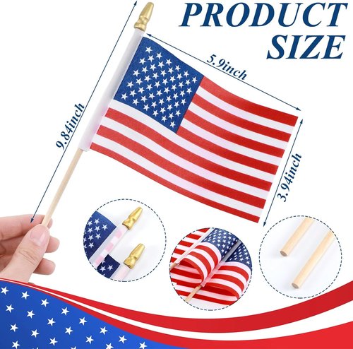 Hahafelt Patriotic Wreath Sashes - USA Flag Design for 4th of July | 56" x 4.5" Home Decorations