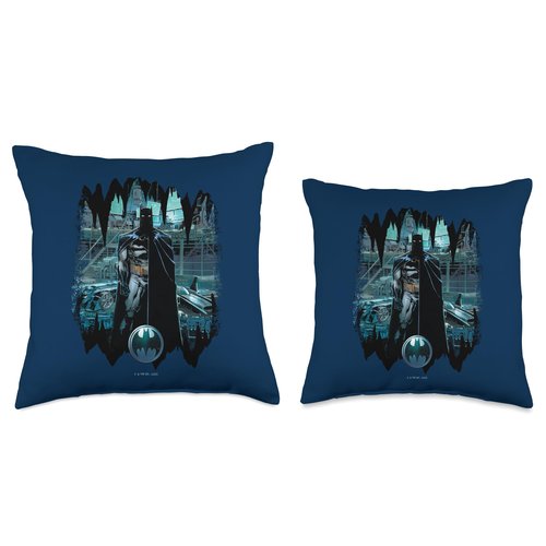 Batman Solo Cave Throw Pillow