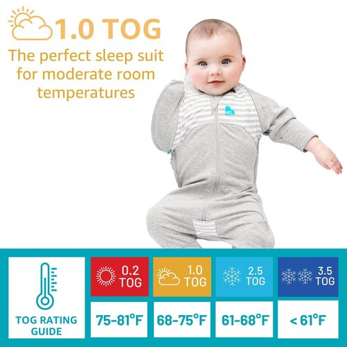 Love To Dream Swaddle UP Transition Bag - Warm Pink Silly Goose | Extra Large, 24-32 lbs, Zip-Off Wings for Safe Baby Transition