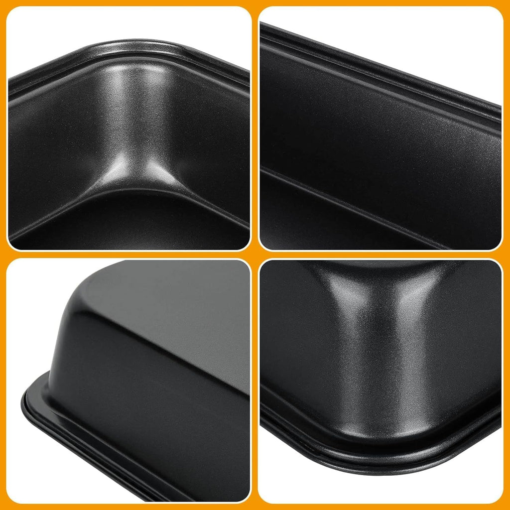 Nonstick Baking Sheets Set of 4 by [Brand Name] - Versatile Cookie Trays for Oven | Dishwasher Safe, Black