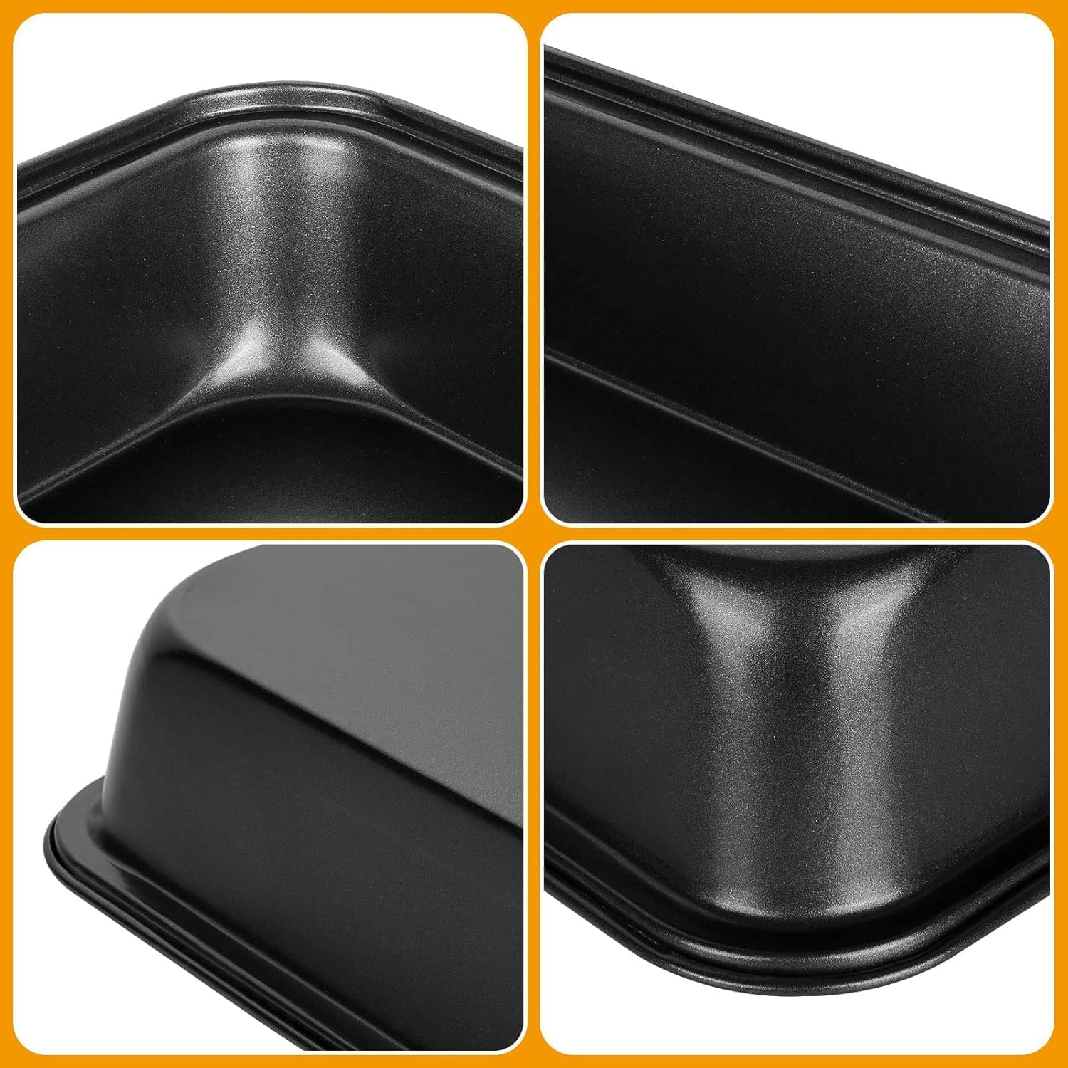 Nonstick Baking Sheets Set of 4 by [Brand Name] - Versatile Cookie Trays for Oven | Dishwasher Safe, Black