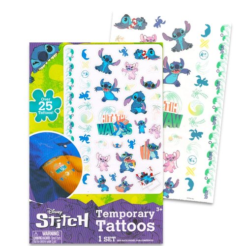 Lilo and Stitch Fleece Blanket Set - Bundle with Soft Lilo and Stitch Blanket Plus Tattoos, More for Kids, Adults, Children | Cozy Lilo and Stitch Fleece Blanket 50" x 70