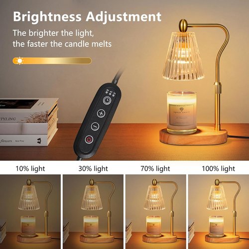 Engpure Candle Warmer Lamp - Adjustable Height with Timer & Dimmer | Perfect for Home Decor & Gifts