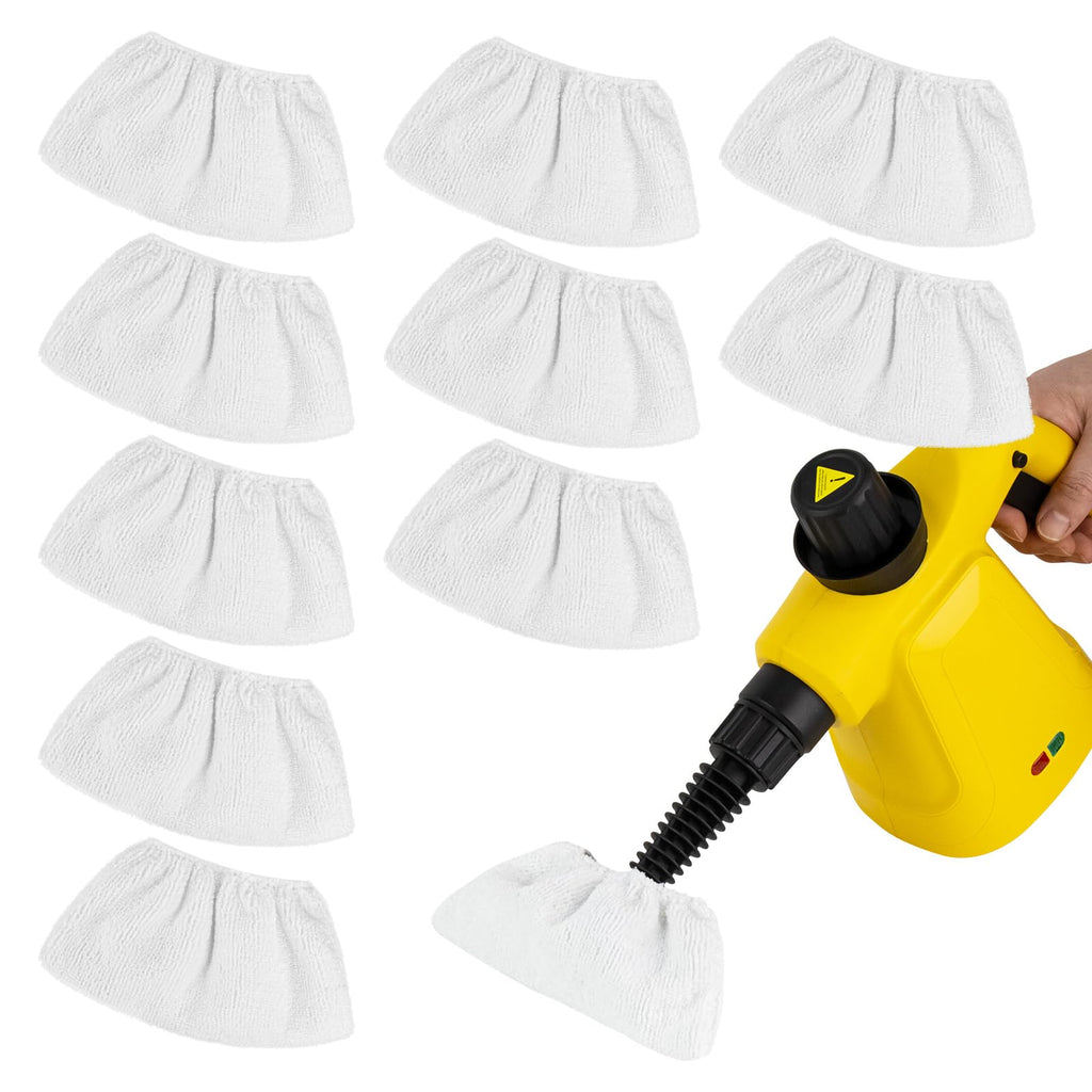 Microfiber Cloths for Handheld Steam Cleaner, Compatible with Bissell Steam Shot, Comforday, PurSteam, Wagner Spraytech, Washable and Reusable, Perfect Steam Cleaner Accessories (10)
