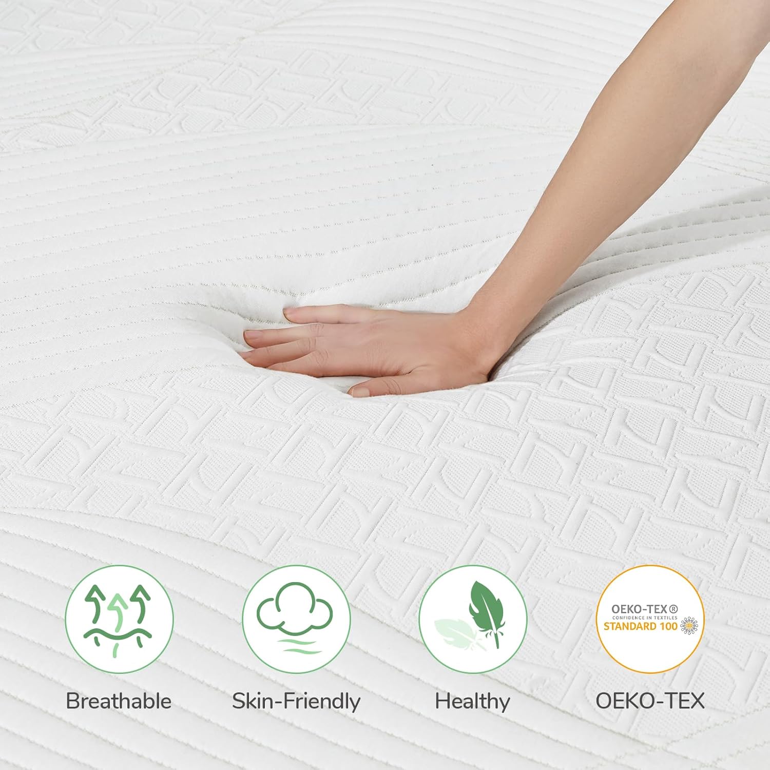 Novilla Twin Mattress - 8 Inch Gel Memory Foam for Back Pain Relief | Medium Firm with Edge Support