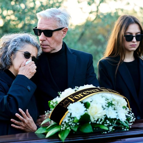 Fanfanwin Funeral Sash - Memorial Wreath Ribbon for Celebration of Life | 58x4'' (Black Gold)