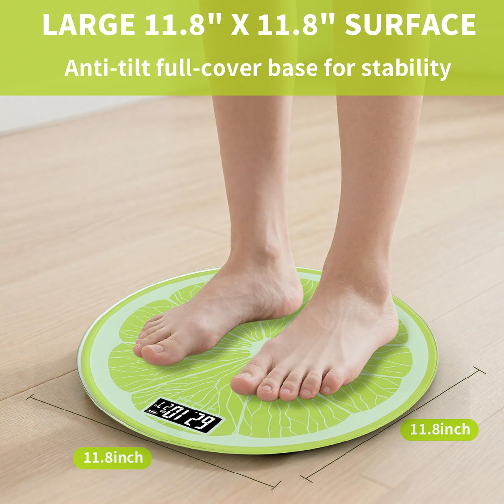 Rechargeable Bathroom Scale – Accurate Digital Weight Scale (±0.1 lb), 400 lbs Capacity, Large LED Display, No Batteries, Step-On Technology for Easy Home Use
