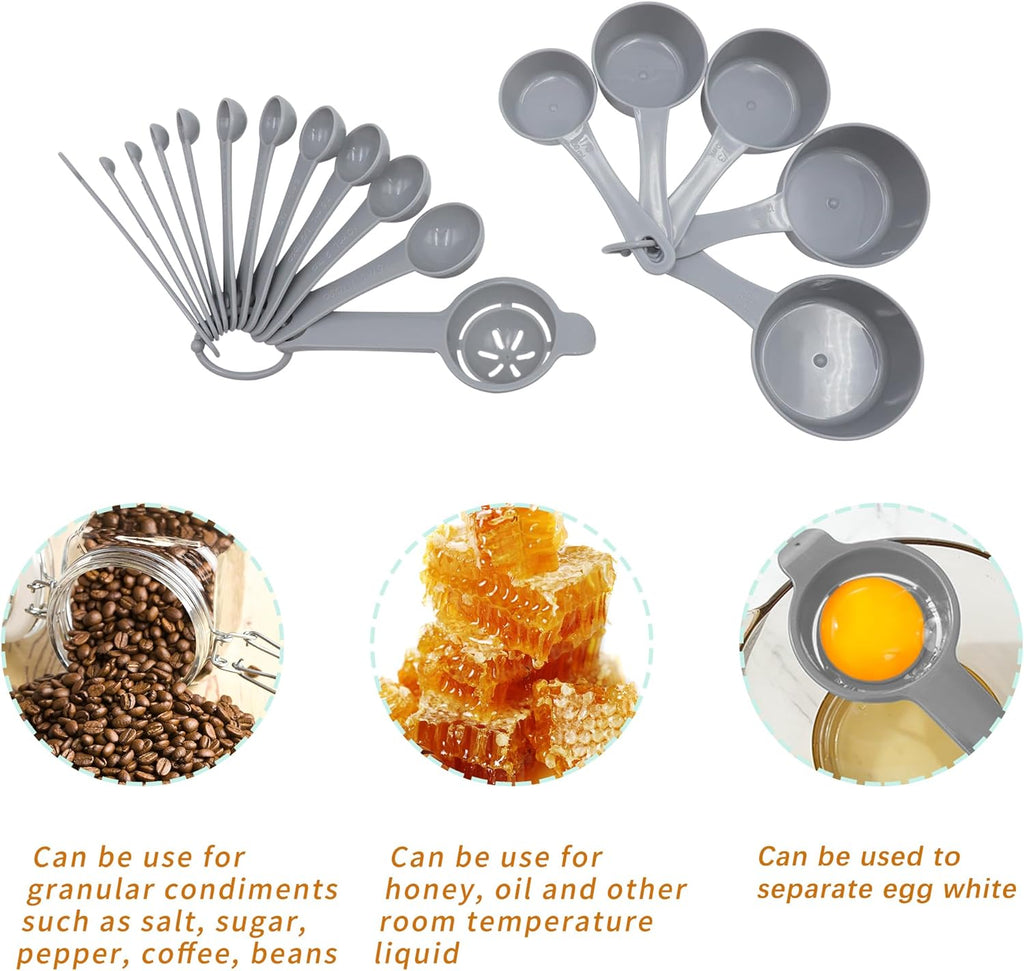 Tongjude Silicone Bakeware Set - 72 Pieces Nonstick Kitchen Baking Pans with Easy Release | Grey