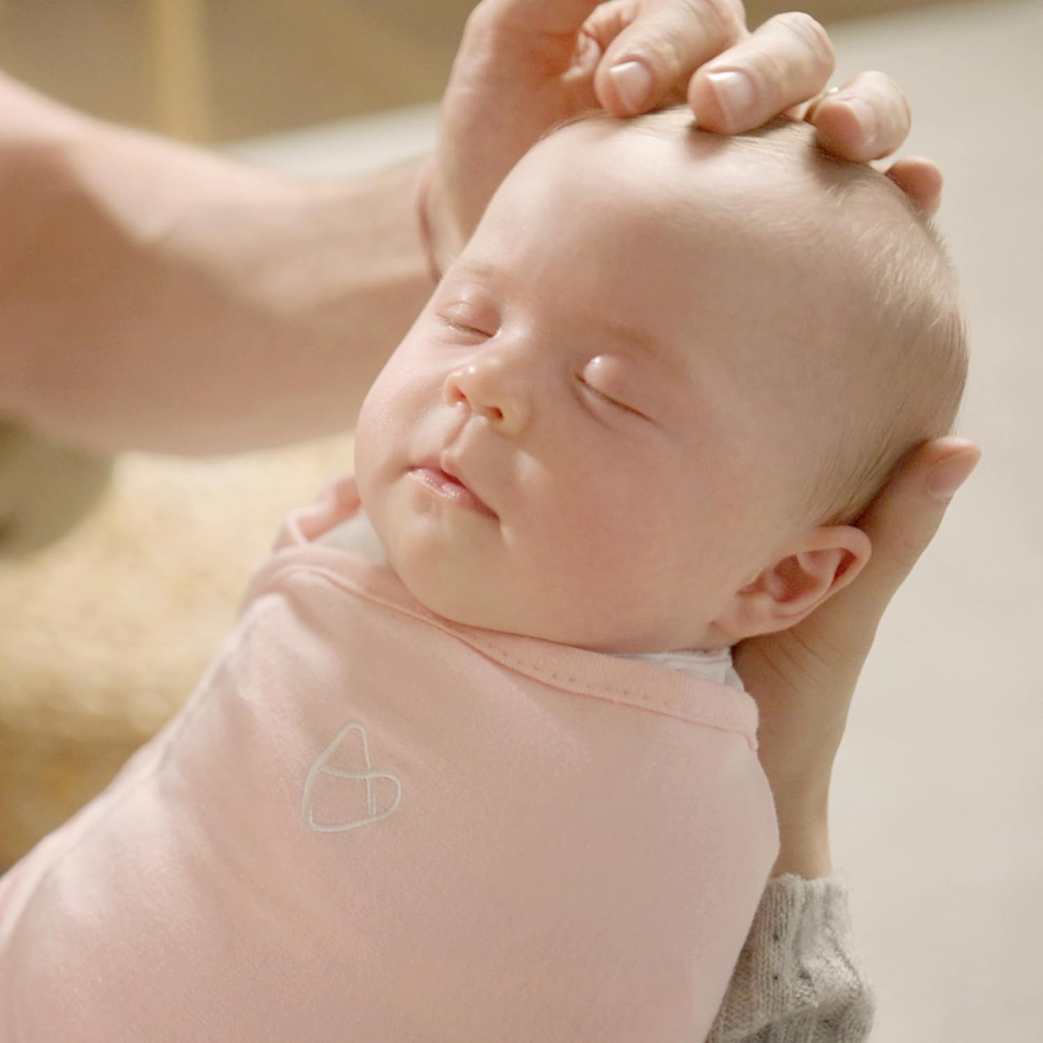 SwaddleMe by Ingenuity Baby Swaddle - 100% Cotton, 1.0 TOG, Pocket Fold Design, 0-3 Months, 3-Pack | Rainbow