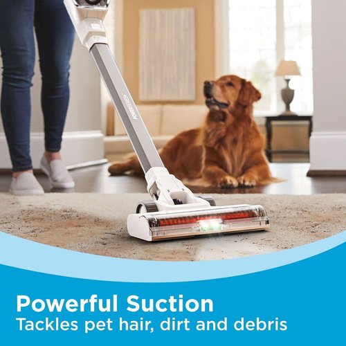 BLACK+DECKER 20V MAX Cordless Stick Vacuum Cleaner - Lightweight, Bagless, LED Lights, Gray | Up to 44 Minutes of Powerful Suction