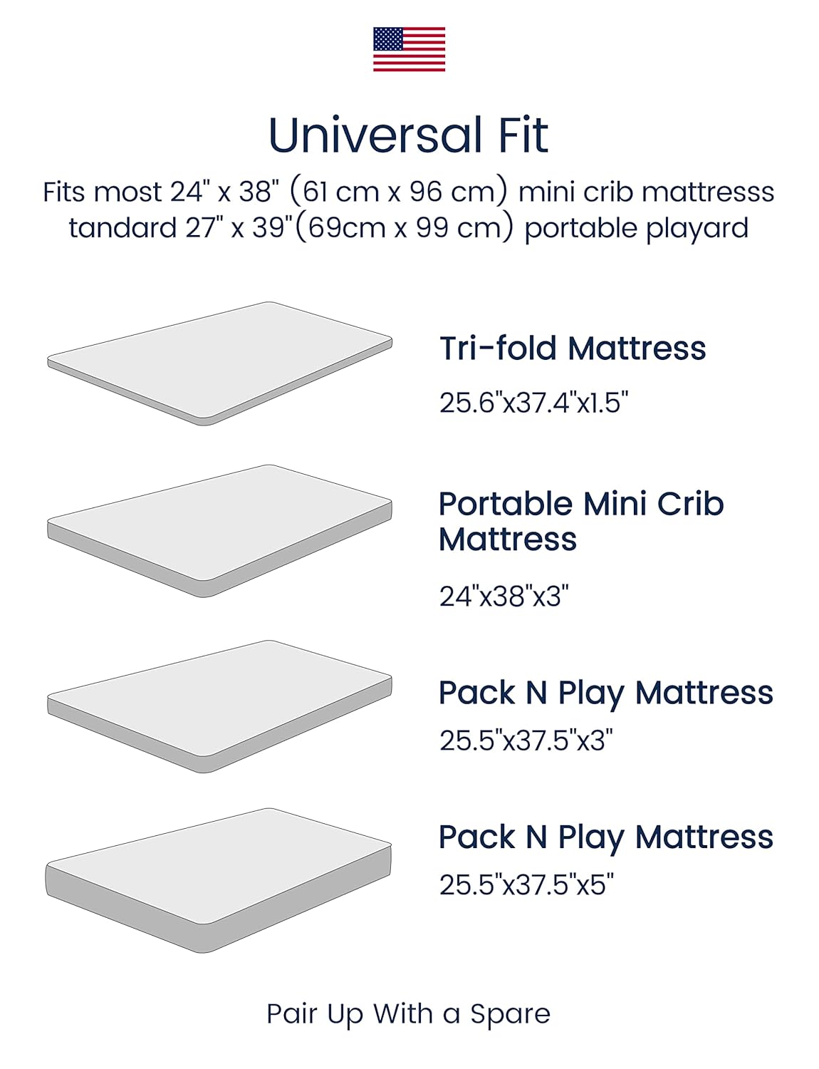 TotAha Premium Stretchy Pack N Play Playard Sheets - Hypoallergenic Mini Crib Sheets (2-Pack) | Silky Soft, All-Season Jersey-Knit 38 x 24 (Balloon & Sailboat)