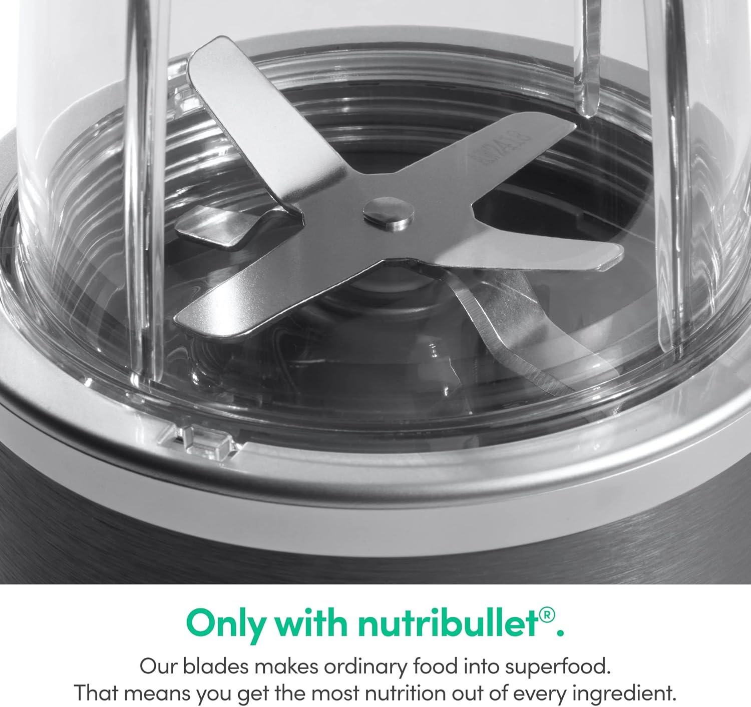 Nutribullet Personal Blender - 600 Watt Power for Smoothies & Shakes | 24 Ounce Capacity, Gray