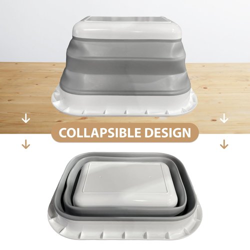 Collapsible Laundry Basket – Space-Saving, Lightweight & Durable Hamper for Home and Travel, Rectangular Design