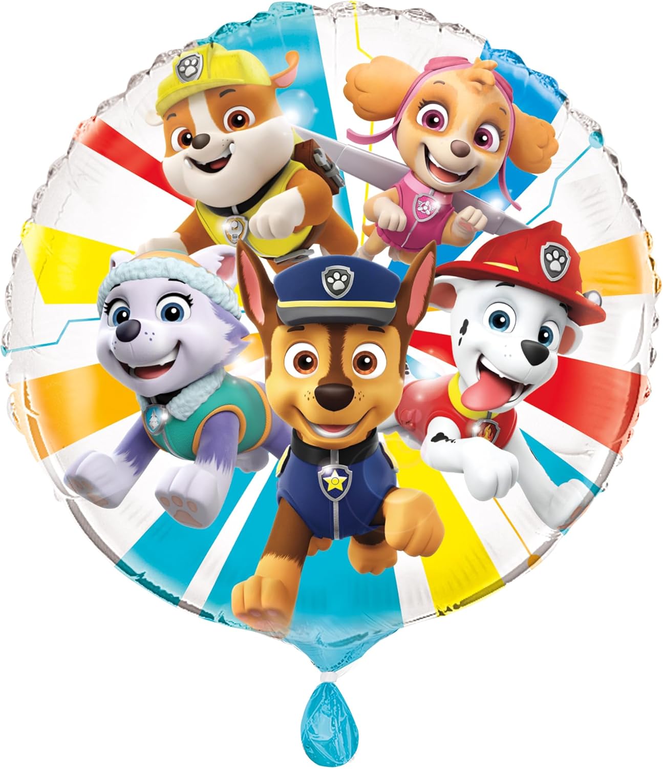 Paw Patrol Balloons - 8 Latex & 1 Foil Balloon Bundle | Chase & Skye Birthday Party Decorations