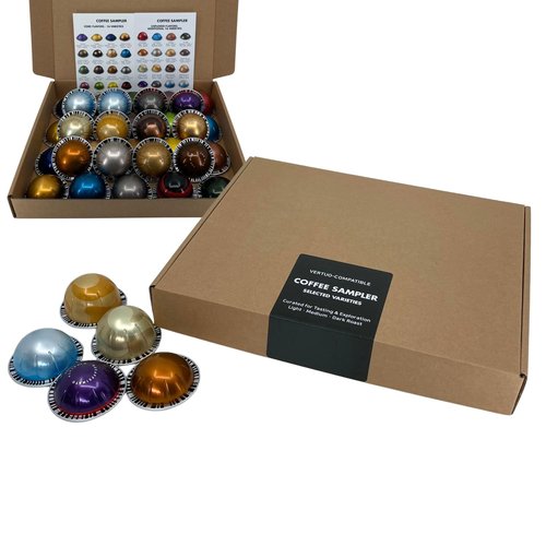 Discovery Coffee Sampler, 16/32 Variety Pack | Assorted Coffee Pods with Flavor Guide | Coffee Gift Set (32 Variety)
