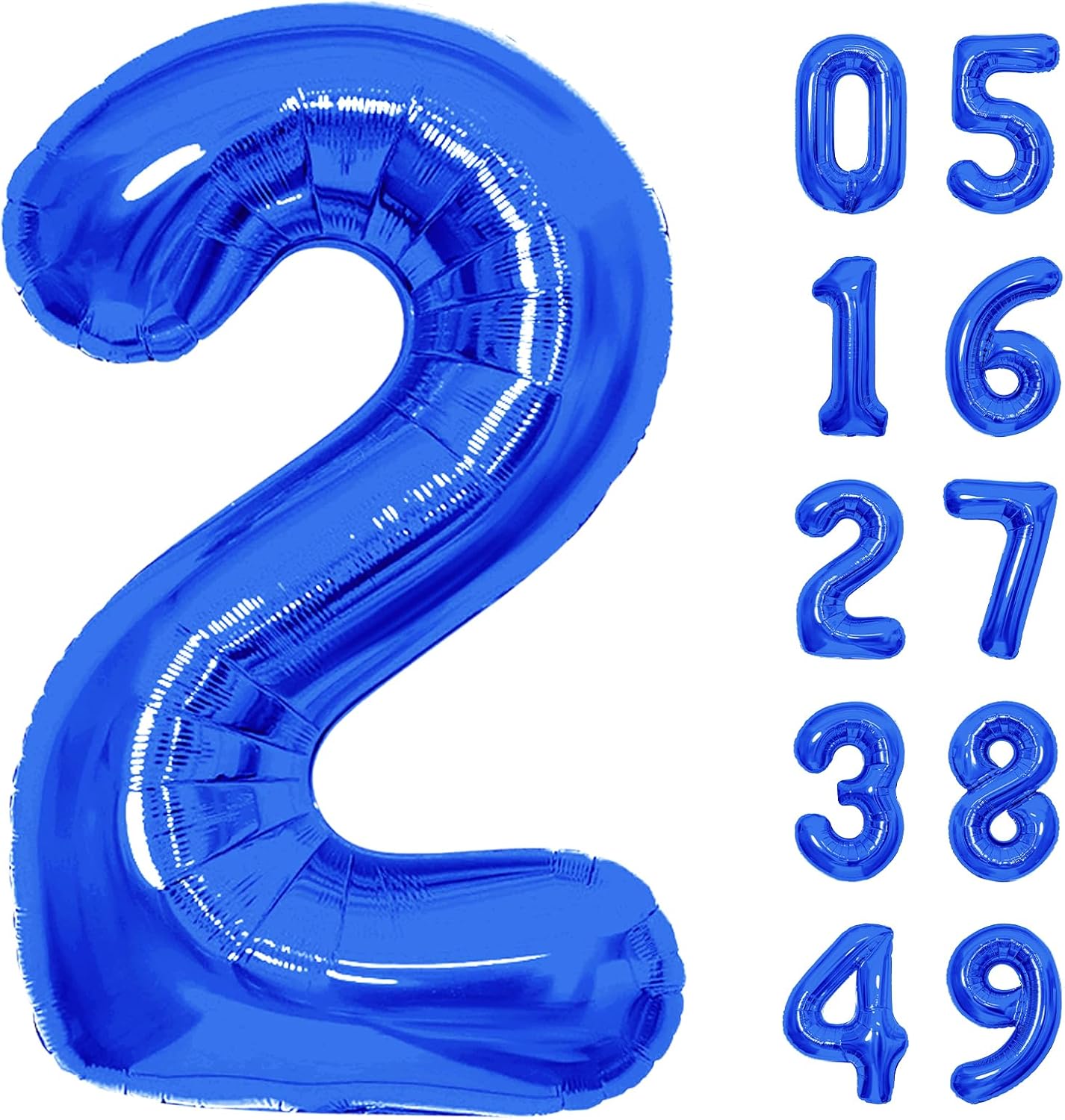 Number Balloons - Giant Navy Blue Number 10 Balloon | Perfect Birthday Decoration for Boys and Men