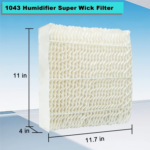 2 Pack 1043 Humidifier Super Wick Filter Compatible with Essick Air AIRCARE EP9800, EP9700, EP9500, EP9R800, EP9R500, 831000, 826800, 826000, 821000 and Bemis Space Saver 800, 8000 Series Humidifiers