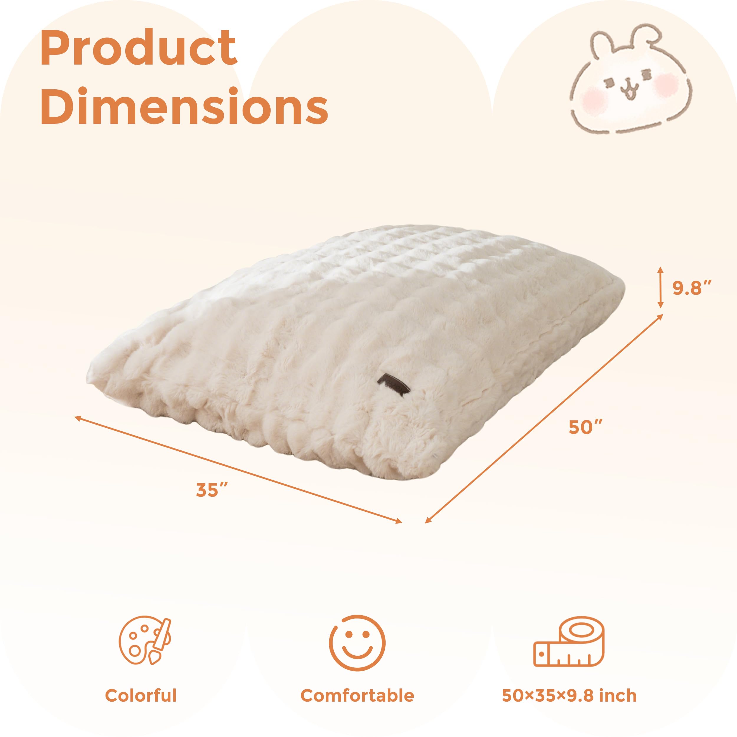 MAXYOYO 3 in 1 Kids Bean Bag Chair Bed, Child Floor Sofa for Gaming, Reading, Convertible Bean Bag Floor Cushion with Machine Washable Cover for Living Room Bedroom, Beige