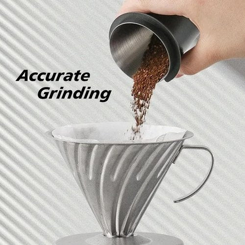 Kodrily Coffee Dosing Cup 51mm, Stainless Steel Espresso Dosing Cup, Black Coffee Powder Feeder Part Replacement for Espresso Coffee Machine with 51mm Portafilter, 1Pcs