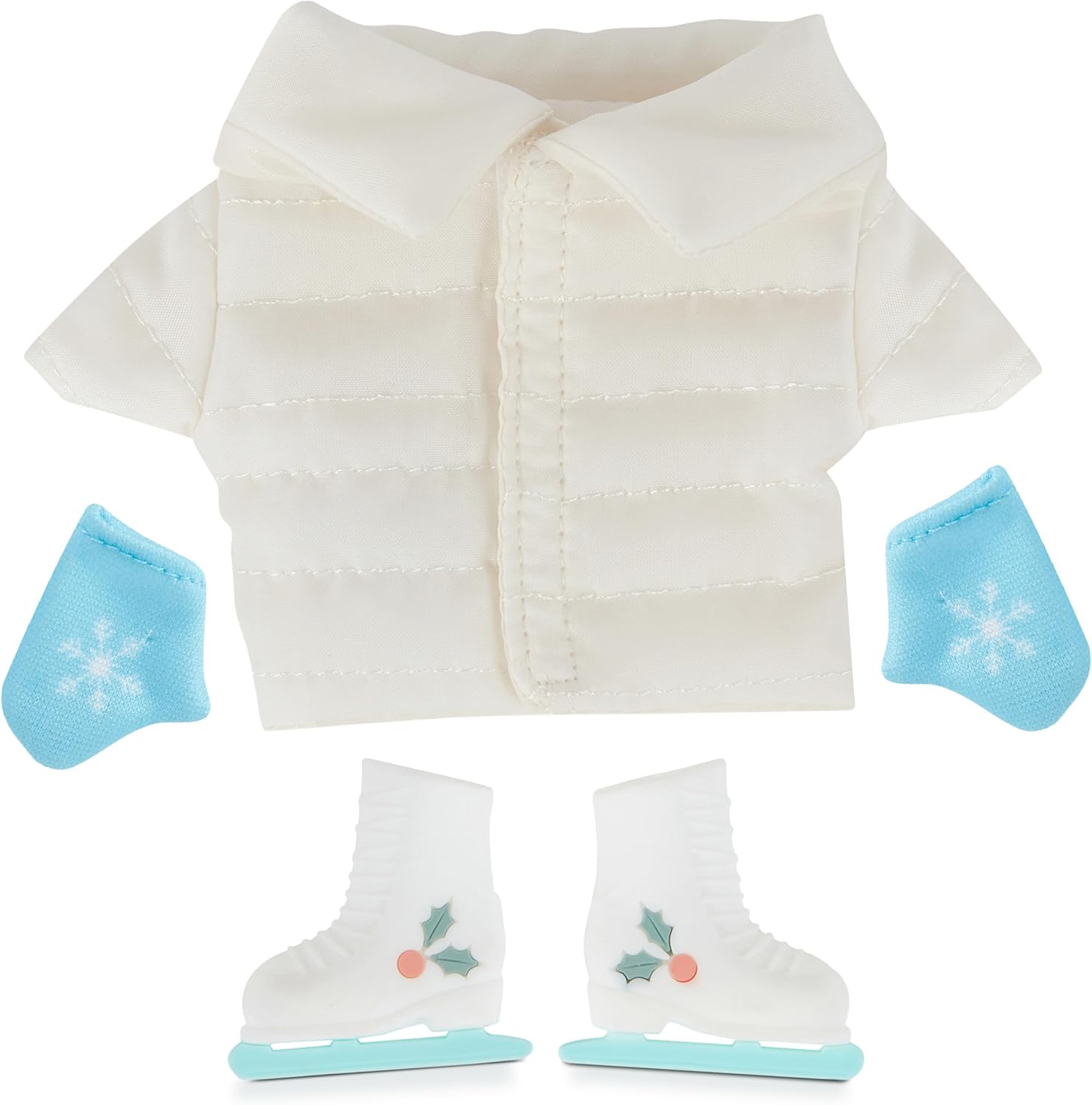 Martha Stewart Ski Jacket Expansion Pack - Ice Skates & Mittens for Elf Collectibles | Perfect Secret Santa Gift