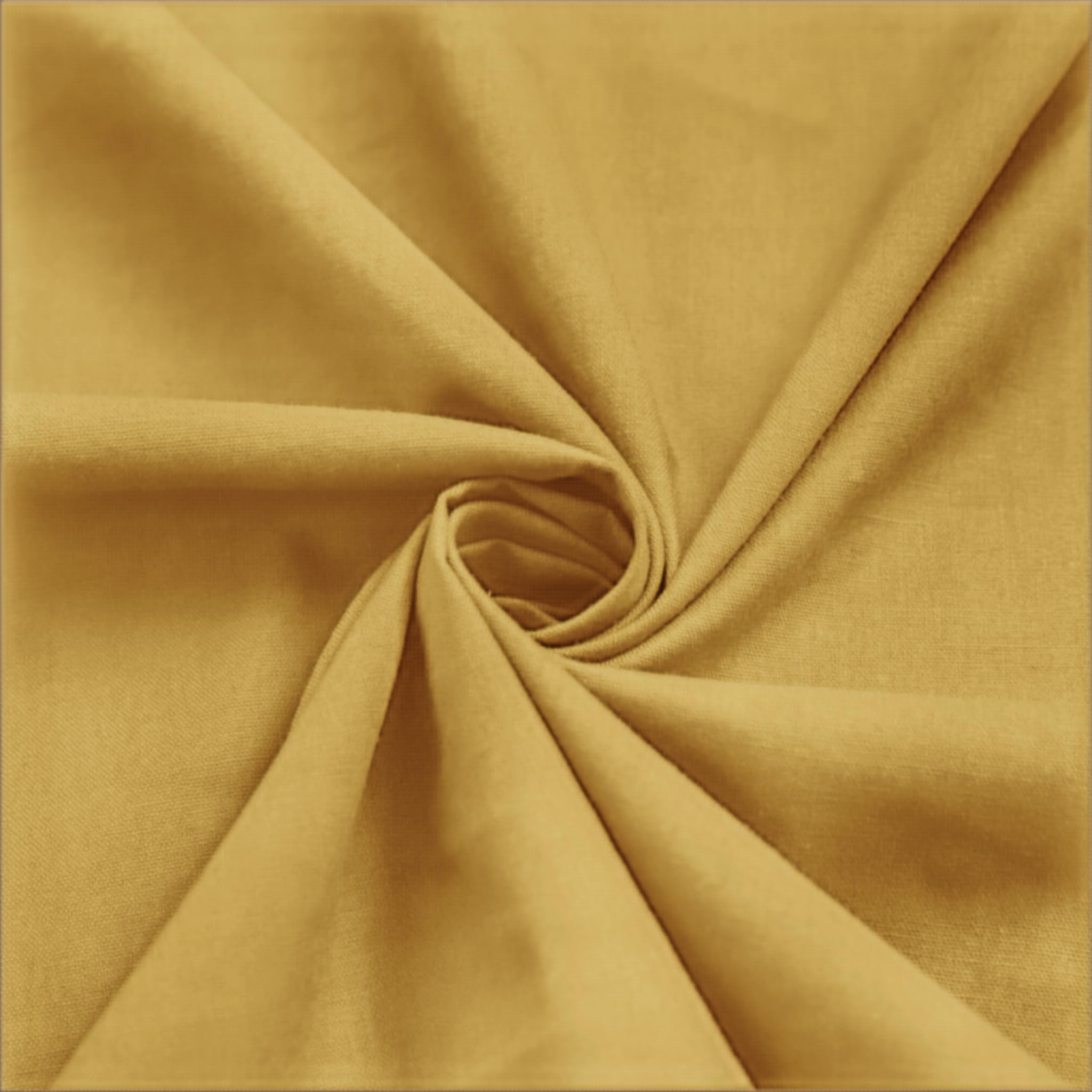 Felisa Mustard Farmhouse Shower Curtain with A Ruffle Hem, Linen Blend Shower Curtain for Bathroom,72"x72"