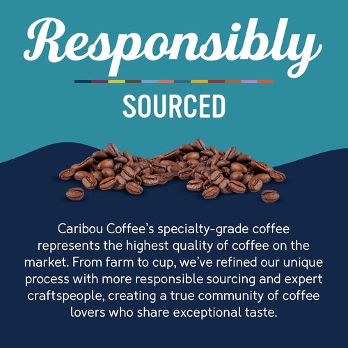 Caribou Coffee Light Roast Ground Coffee - 100% Arabica Daybreak Morning Blend, 20 Ounce Bag