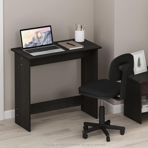 FURINNO Study Table - Simplistic Design in Elegant Espresso Finish | Perfect for Home or Office