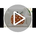Fall Pumpkins Decorative Pillow Cover 18x18 Inch - Orange