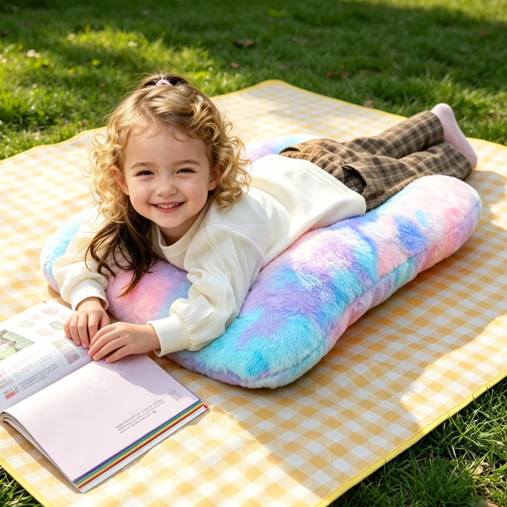 Atablyn Children Travel Pillow Car Pillow Removable U-Shaped Pillow for Adults to Support Head and Body in The Back Seat of Long Car Trips