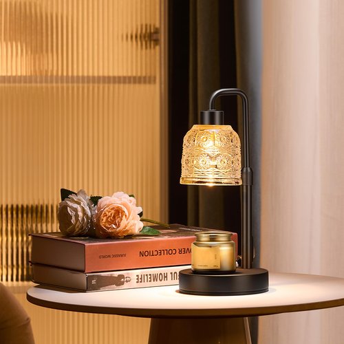 Candle Warmer Lamp with Timer Dimmer, Adjustable Height Wax Melt Warmer for Jar Candles, Housewarming Gift, Birthday Mother's Day Valentines Gifts for Her Women Mom Sister Wife Bedroom New Home Decor