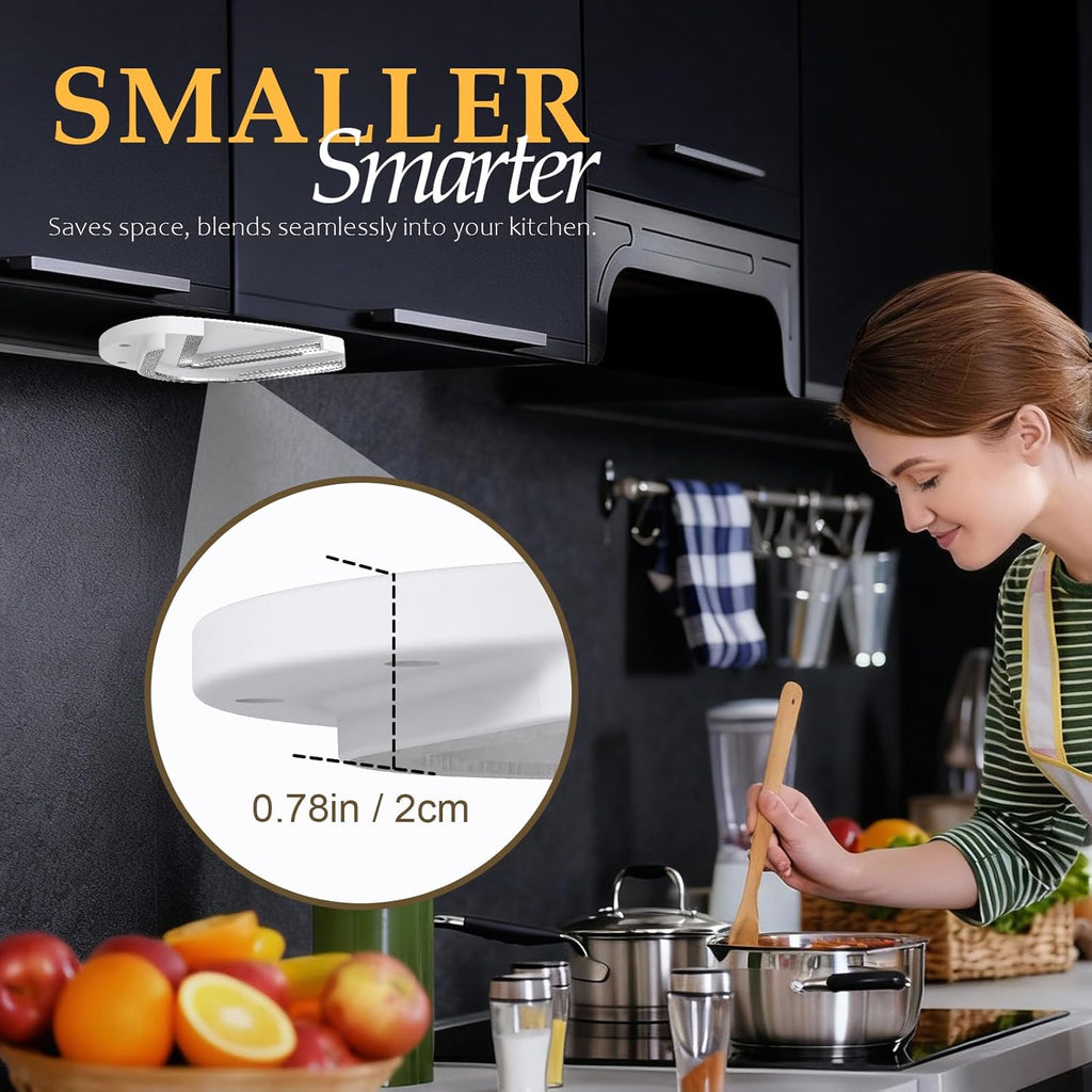 Skiennix Jar Opener - Ergonomic Design for Seniors with Arthritis | One-Handed, Stainless Steel, White